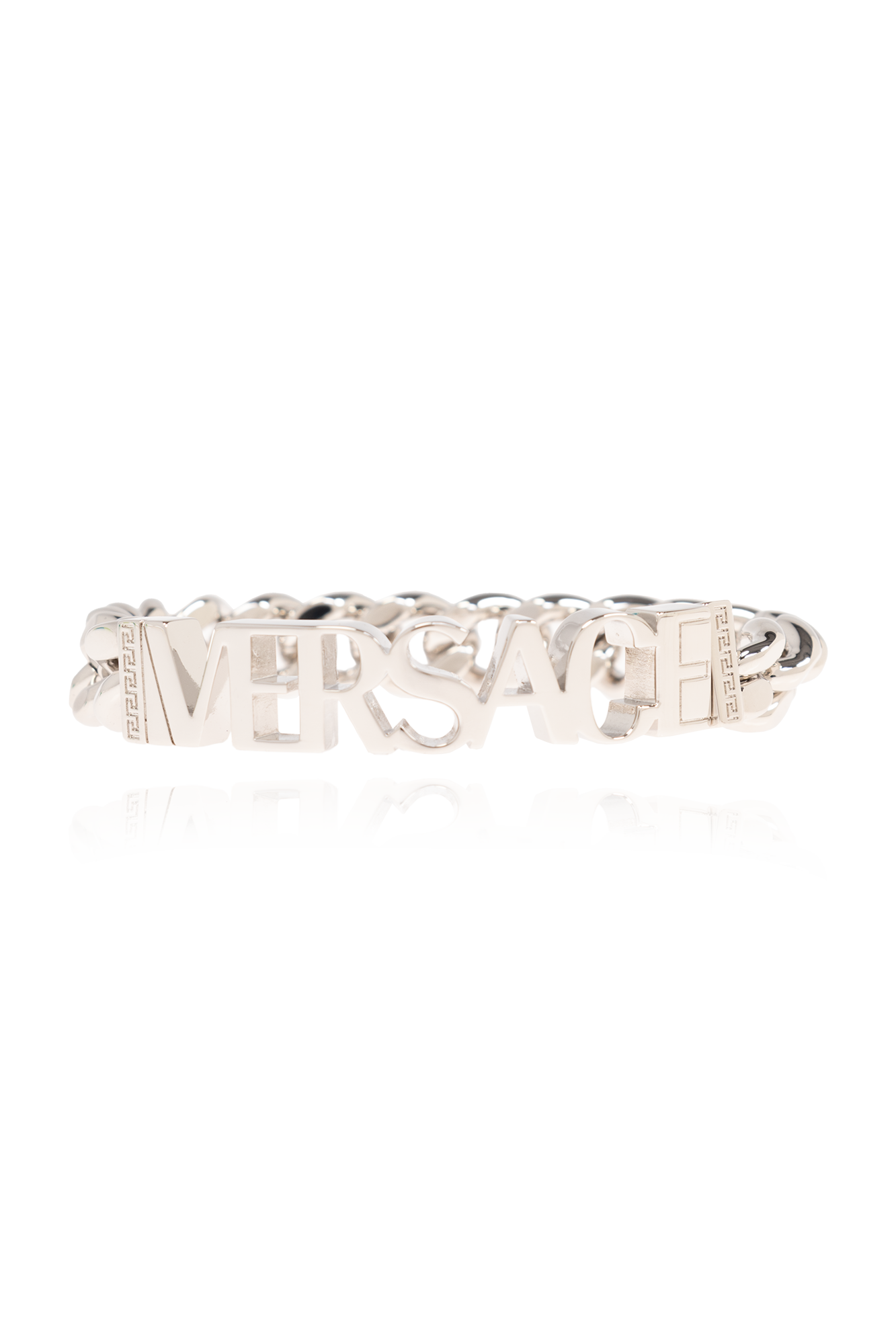 Silver Bracelet with logo Versace - SchaferandweinerShops GB